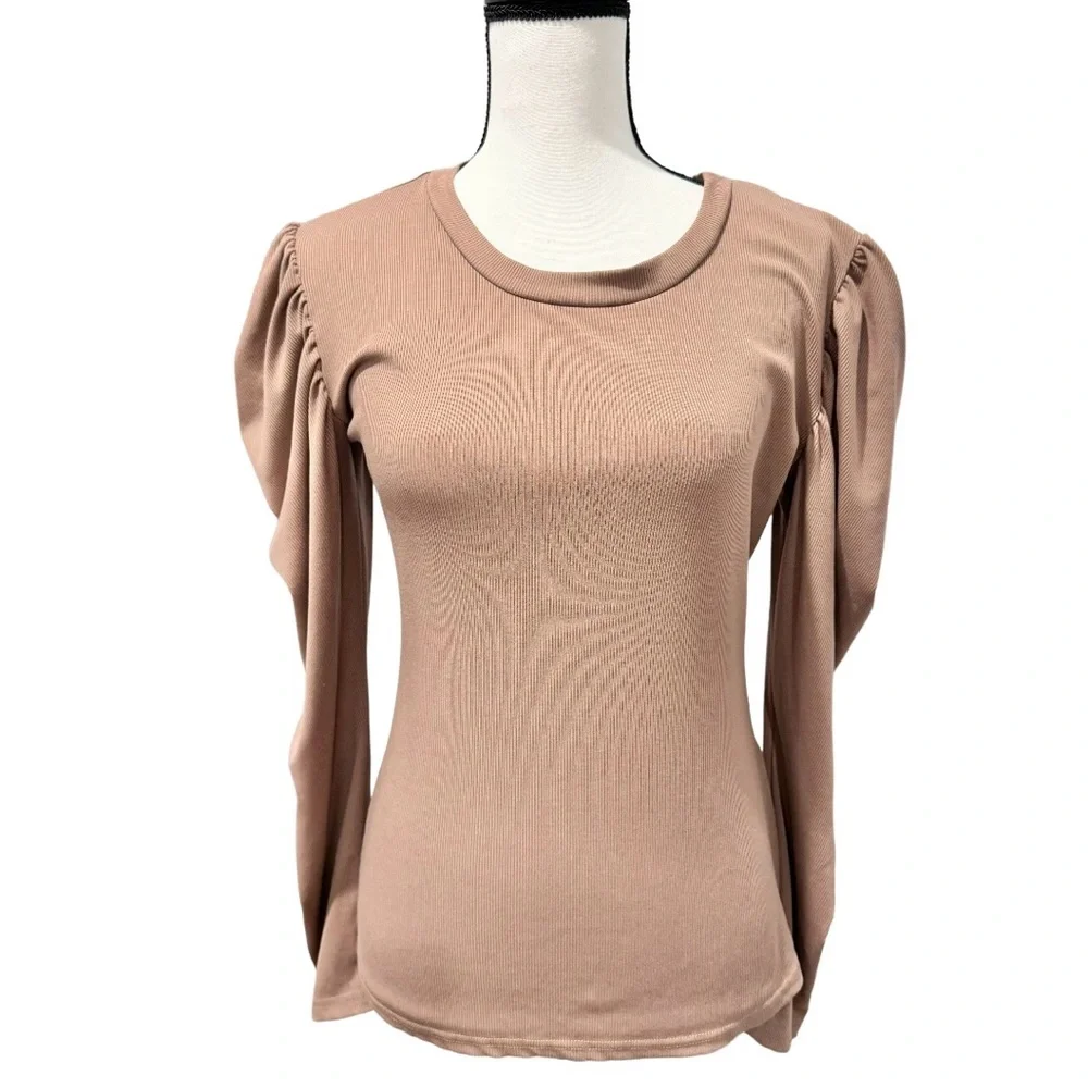 SHEIN puffy long sleeve top women’s shirt size medium - Picture 4 of 16